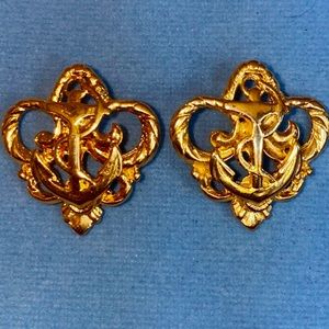 Fancy GOLD ANCHOR Earrings